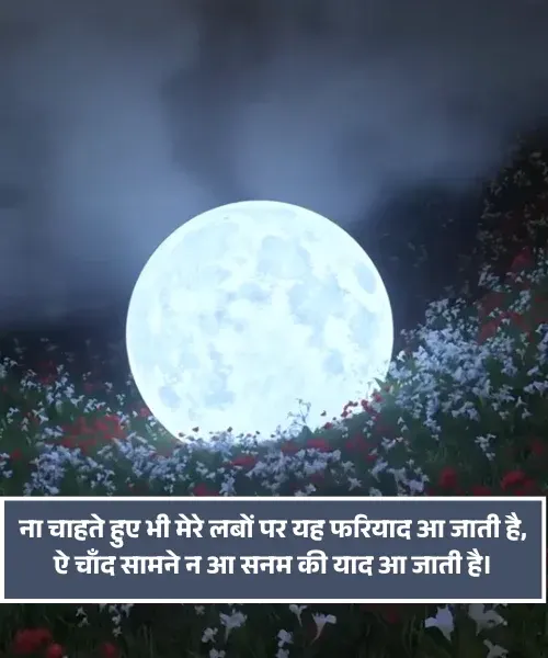 Shayari on Moon
