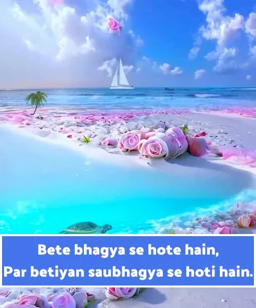 2 Line Shayari for Daughter in English