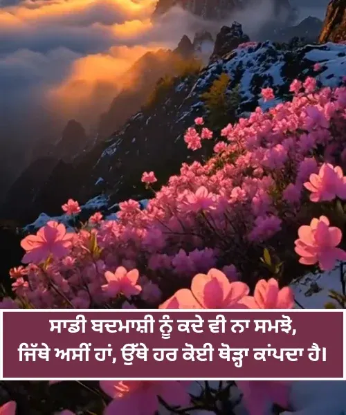 Badmashi Shayari in Punjabi