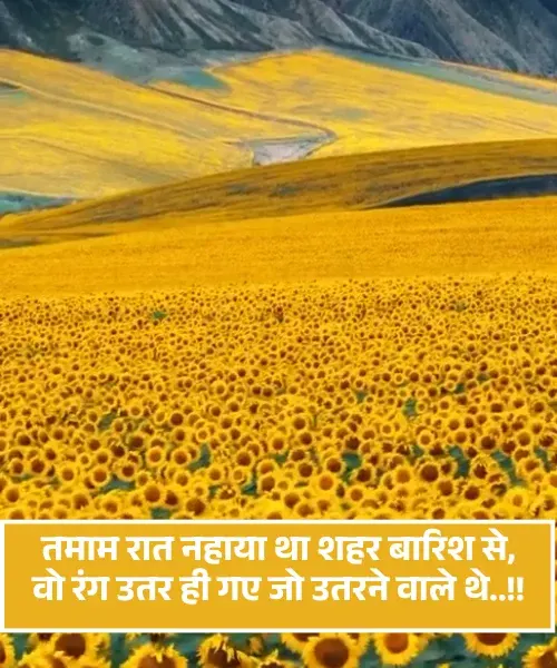 Barish Aur Chai Shayari