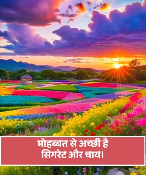 Chai Cigarette Shayari